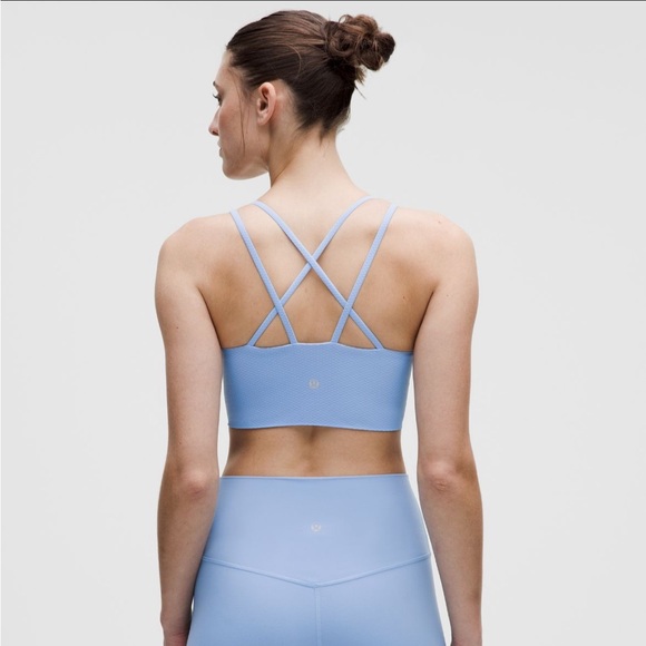 Lululemon Sinatra Blue Like a Cloud Longline Bra B/C *Dot - Picture 2 of 13